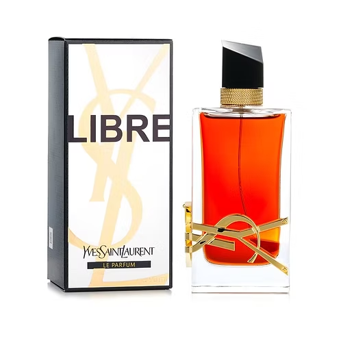 Yves Saint Laurent Libre perfume bottle featuring elegant design and golden cap.