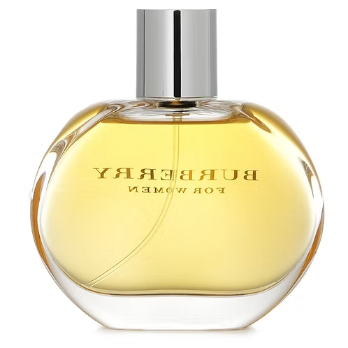 Burberry Goddess fragrance perfume bottle featuring elegant design and golden cap.