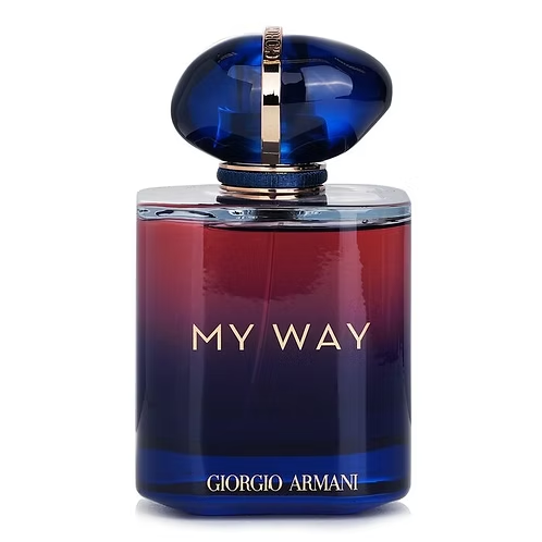 Giorgio Armani My Way Parfum Refillable bottle with a golden cap and elegant design